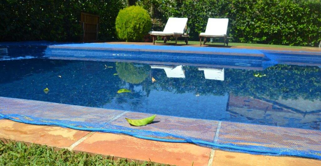 Maille pour couverture de piscine à feuille de piscine 4x4m leaf